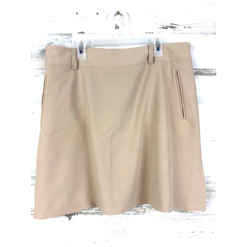 Sport Haley Womens 10 Tan Golf Skort Pocket Athletic Tennis Play Sport Mini